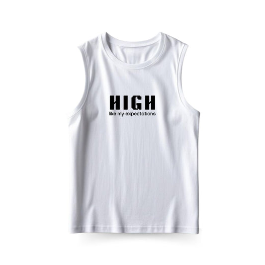 High Sleeveless T-shirt
