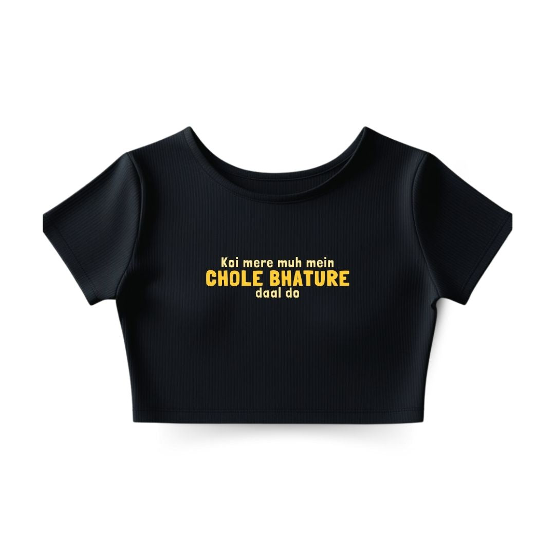 Chole Bhature Crop Top