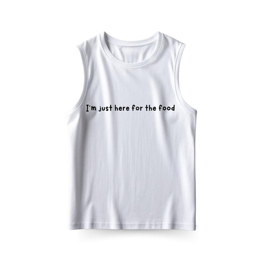 Here for Food Sleeveless T-shirt
