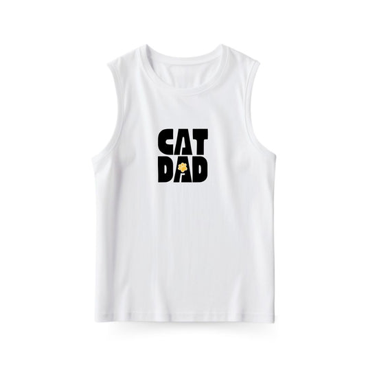 Cat Dad Sleeveless T-shirt