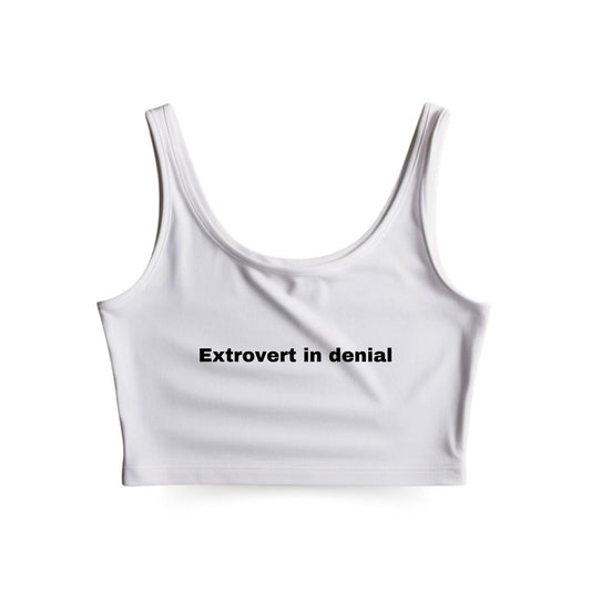Extrovert in Denial Tank Top