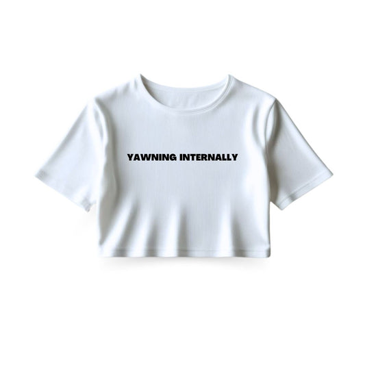 Yawning Internally Crop Top