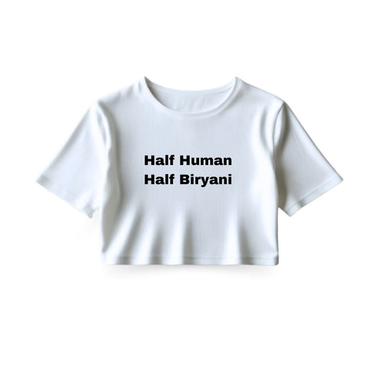 Human Biryani Crop Top