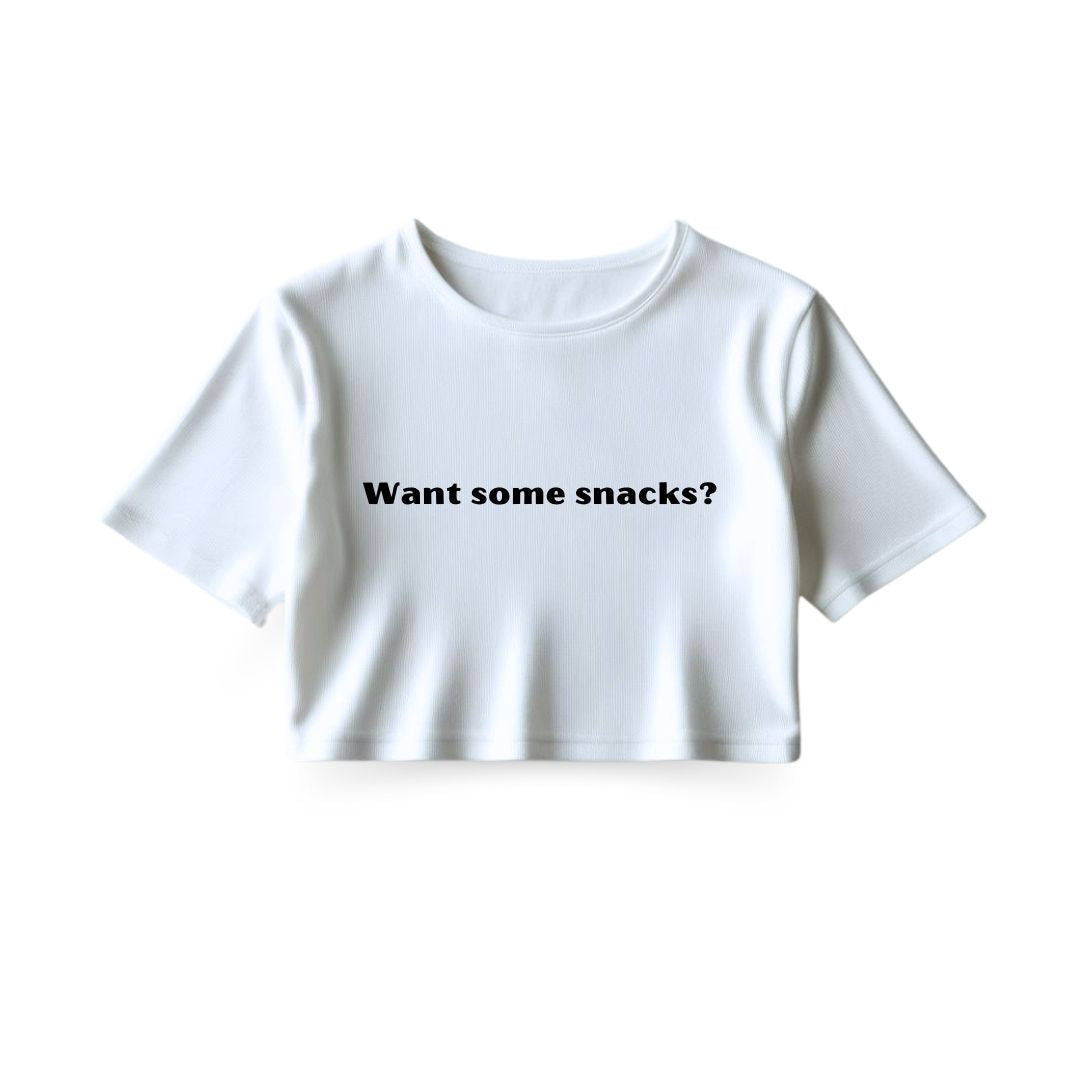 Want some snacks? Crop Top