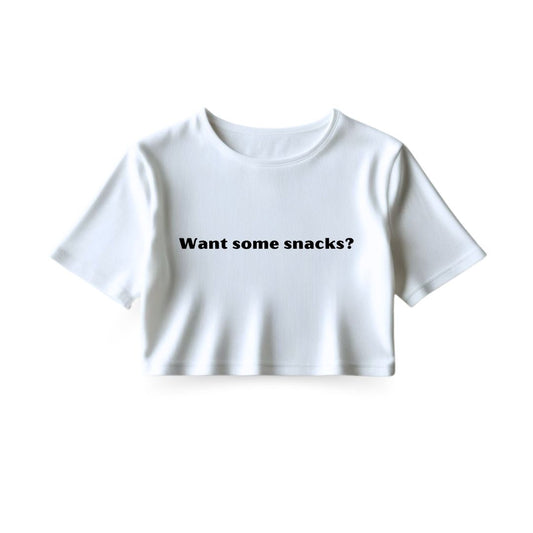 Want some snacks? Crop Top