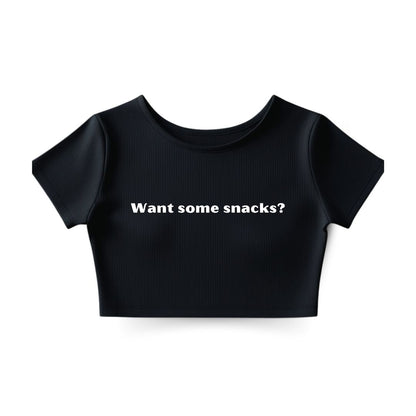 Want some snacks? Crop Top
