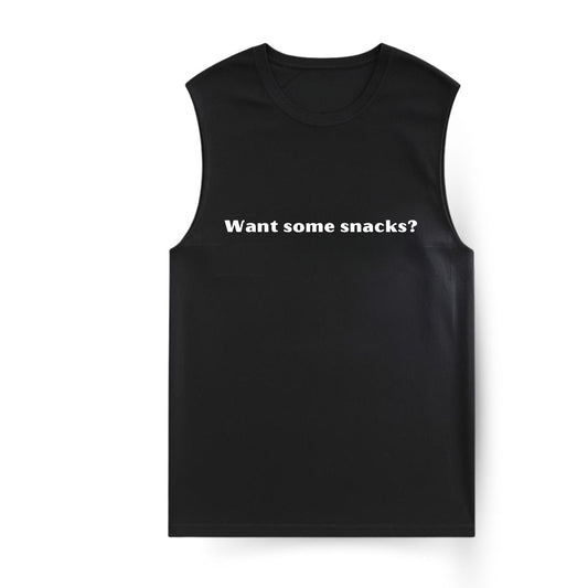 Want some snacks? Sleeveless T-shirt