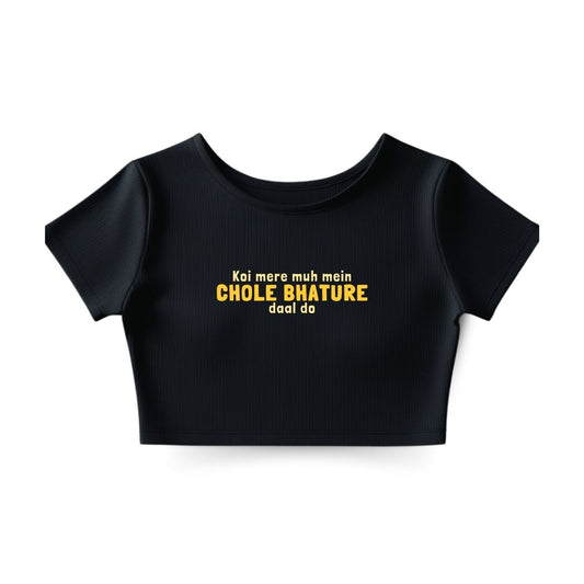 Chole Bhature Crop Top