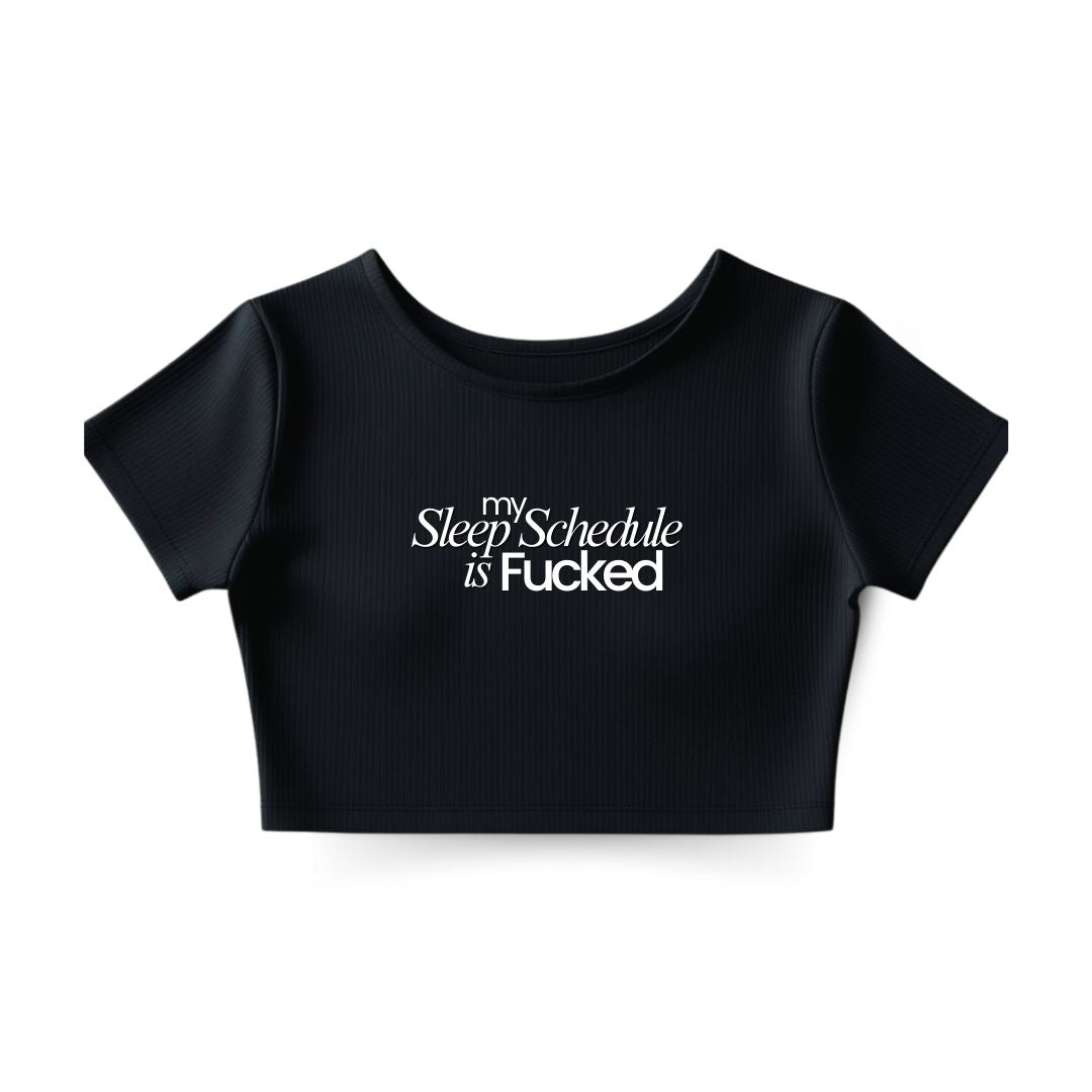 Sleep Schedule Crop Top
