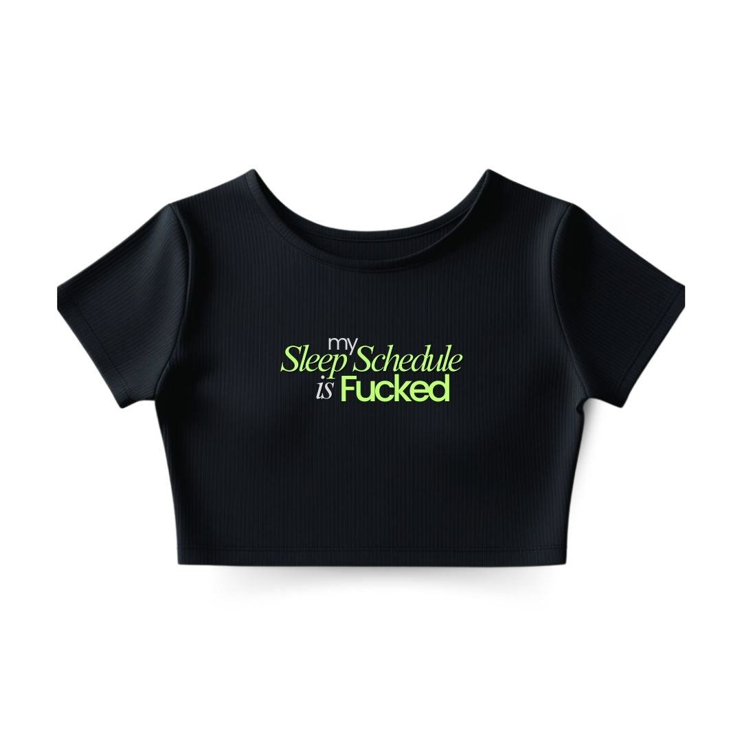 Sleep Schedule Crop Top