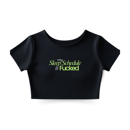 Sleep Schedule Crop Top