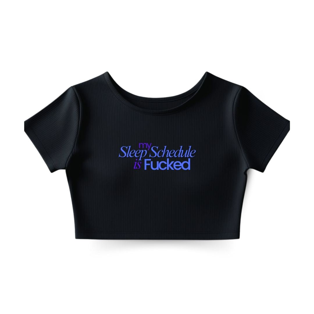 Sleep Schedule Crop Top