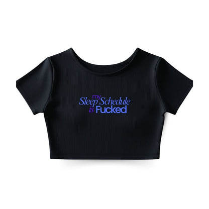 Sleep Schedule Crop Top