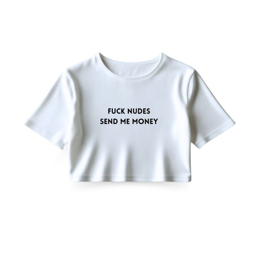 Send Money Crop Top