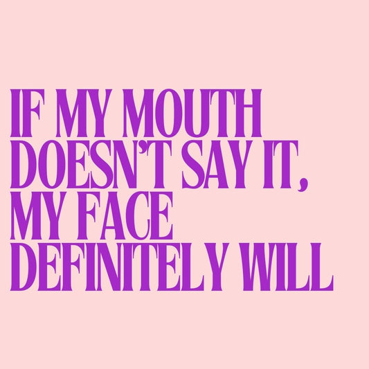 Face says it Regular T-shirt