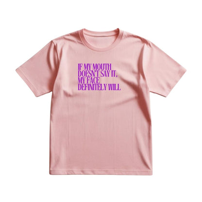 Face says it Regular T-shirt