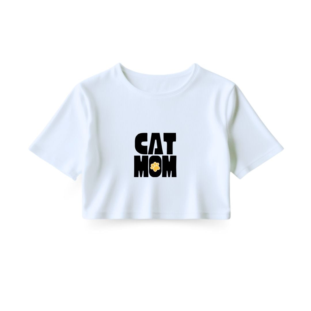 Cat Mom Crop Top