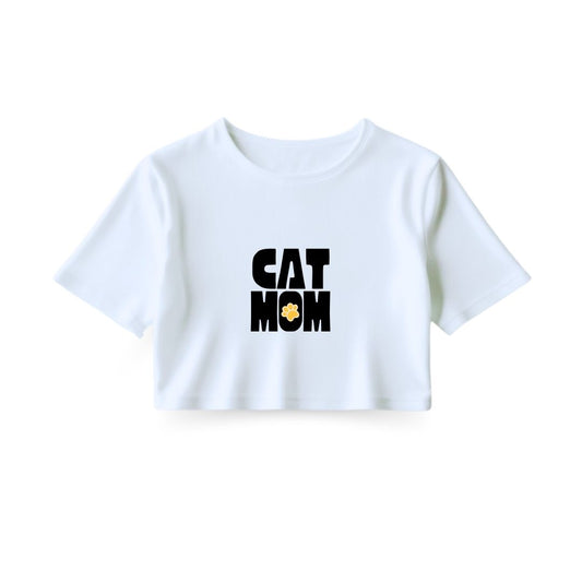 Cat Mom Crop Top