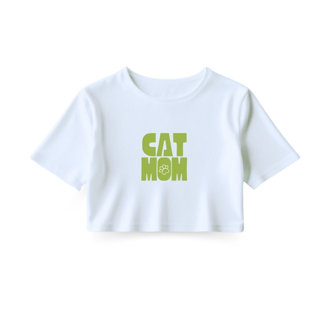 Cat Mom Crop Top