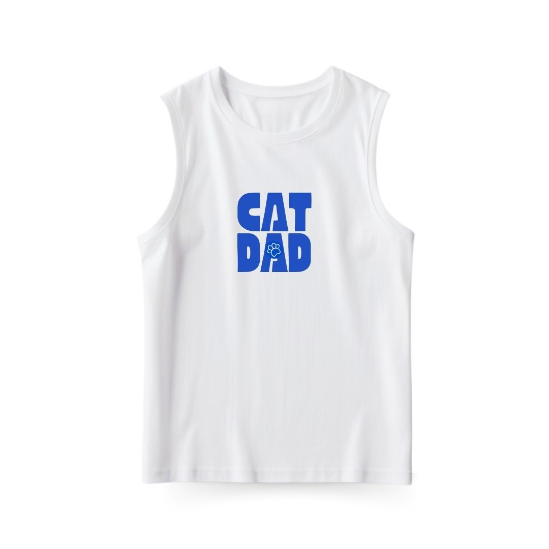 Cat Dad Sleeveless T-shirt