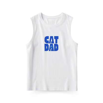 Cat Dad Sleeveless T-shirt