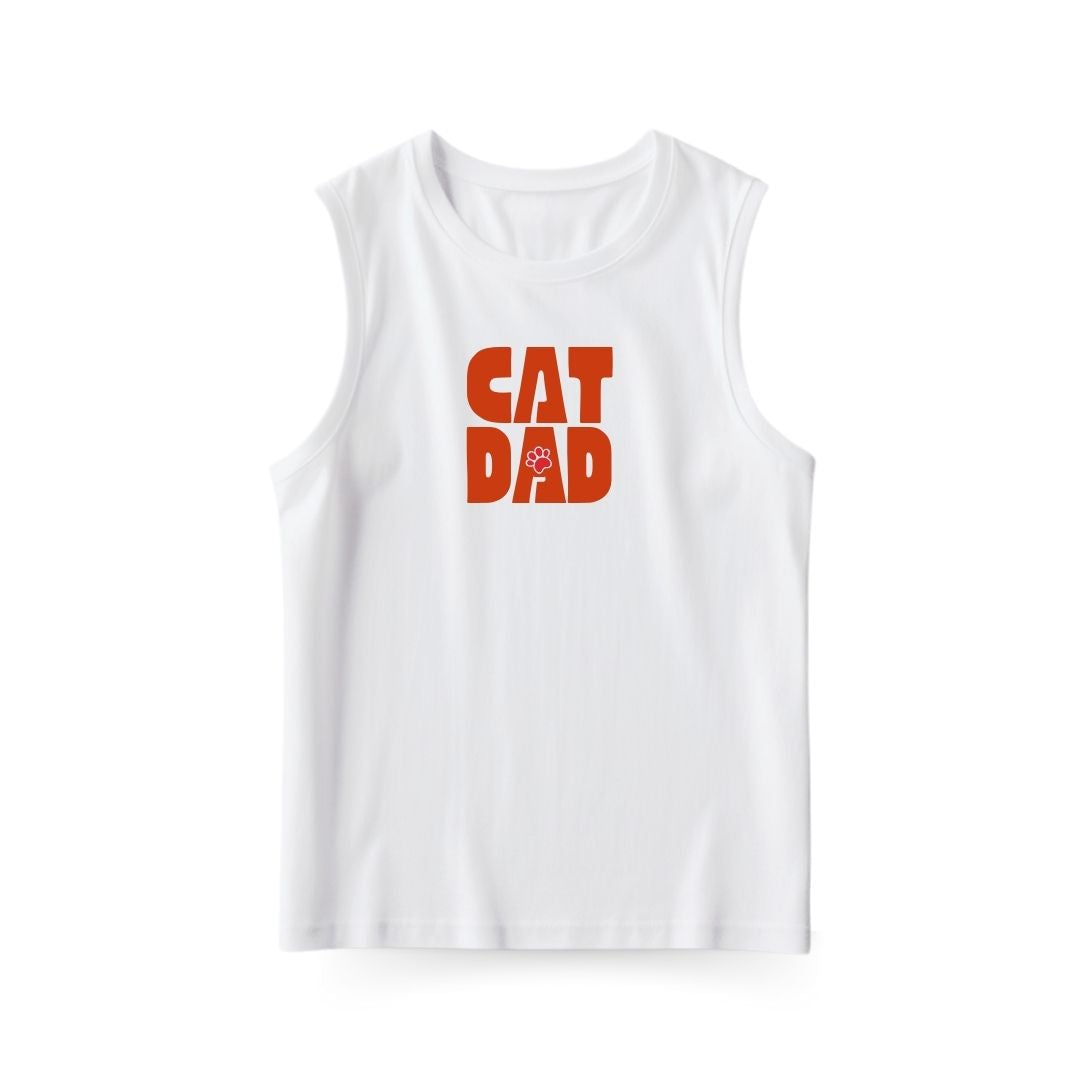 Cat Dad Sleeveless T-shirt
