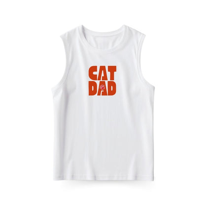 Cat Dad Sleeveless T-shirt