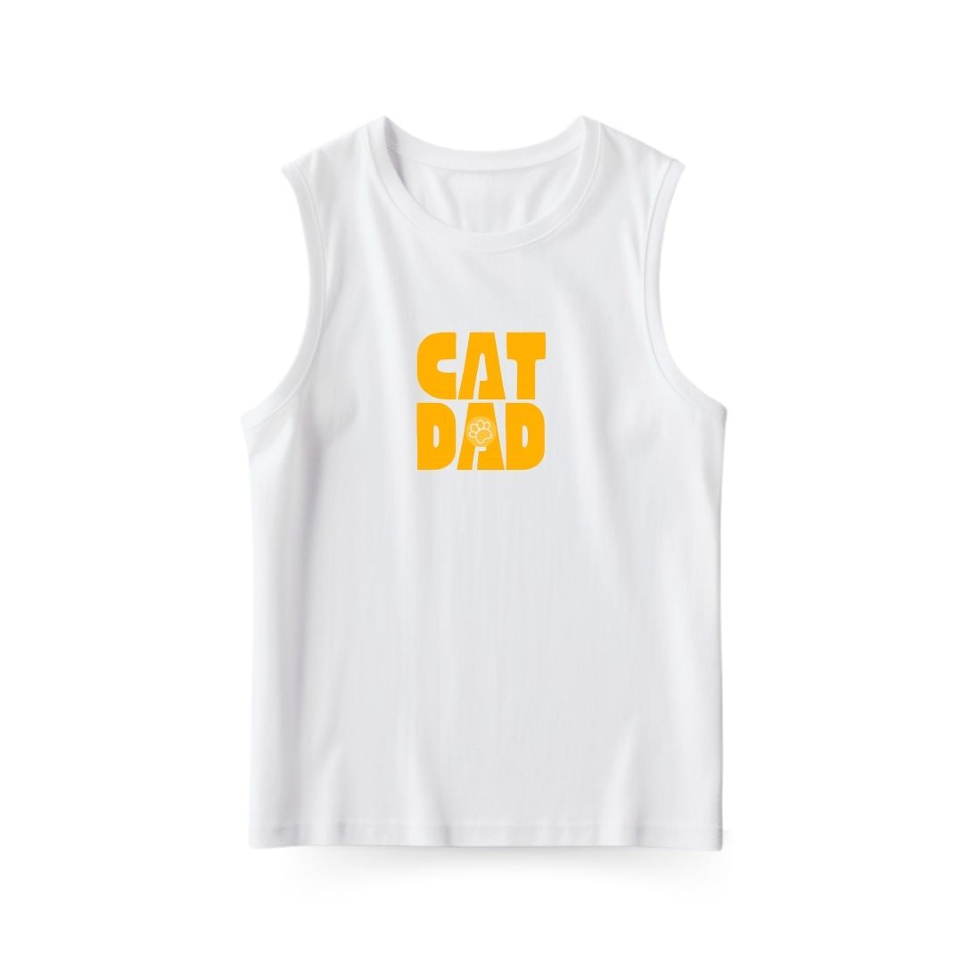 Cat Dad Sleeveless T-shirt