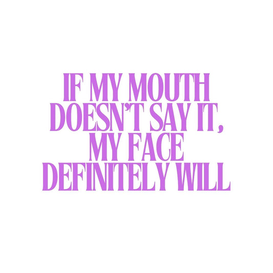 Face says it Crop Top