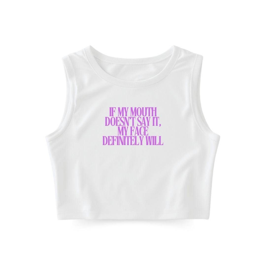 Face says it Tank Top