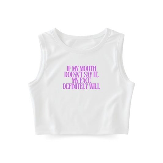 Face says it Tank Top