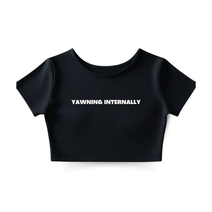 Yawning Internally Crop Top