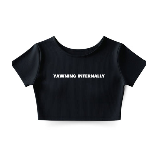 Yawning Internally Crop Top