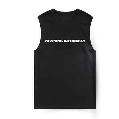 Yawning Internally Sleeveless T-shirt