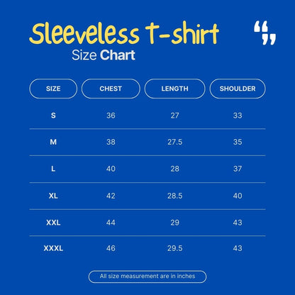 Yawning Internally Sleeveless T-shirt