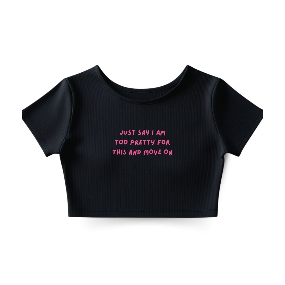 Too pretty for this Crop Top