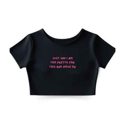 Too pretty for this Crop Top