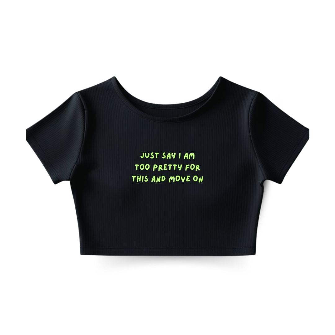 Too pretty for this Crop Top