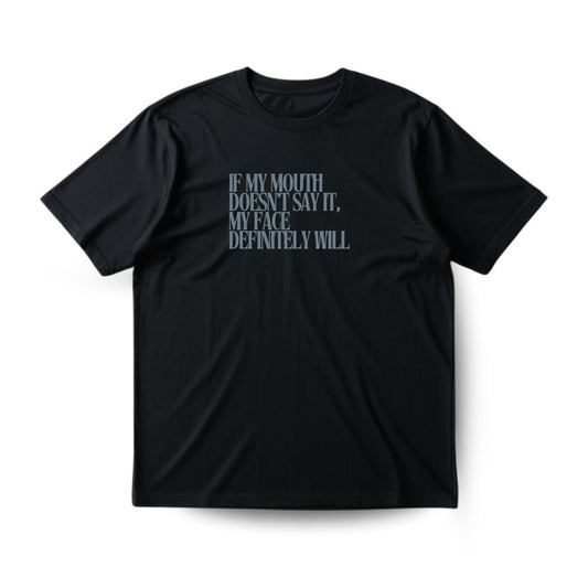 Face says it Regular T-shirt