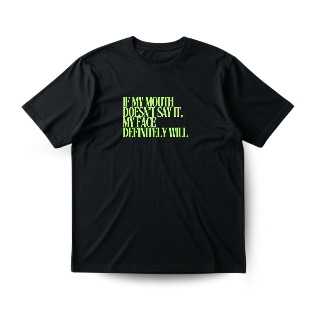 Face says it Regular T-shirt