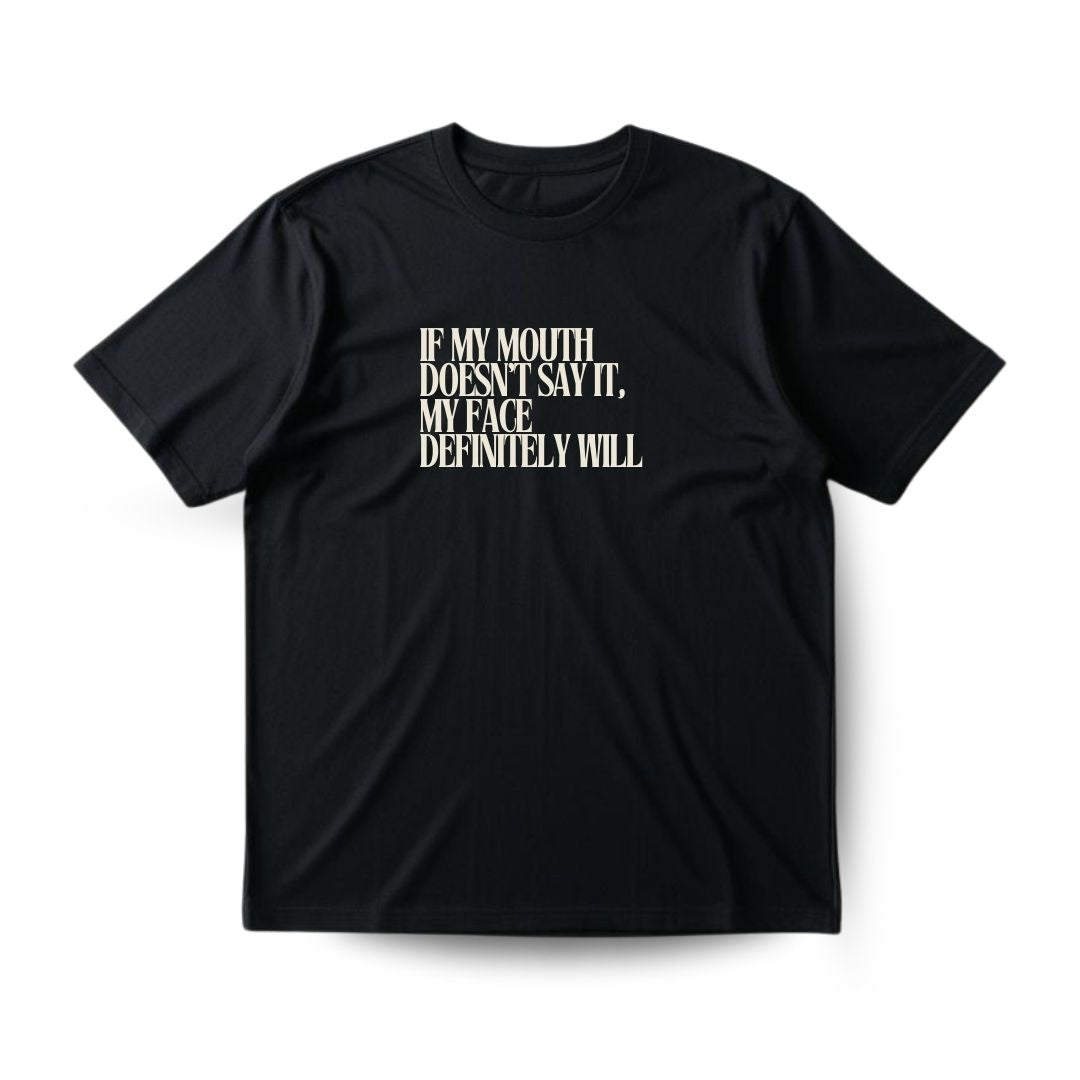 Face says it Regular T-shirt