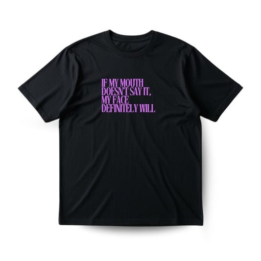 Face says it Regular T-shirt