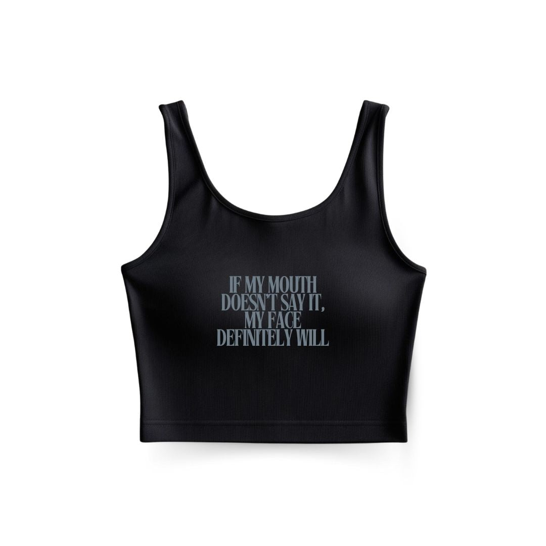 Face says it Tank Top