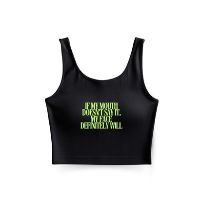 Face says it Tank Top