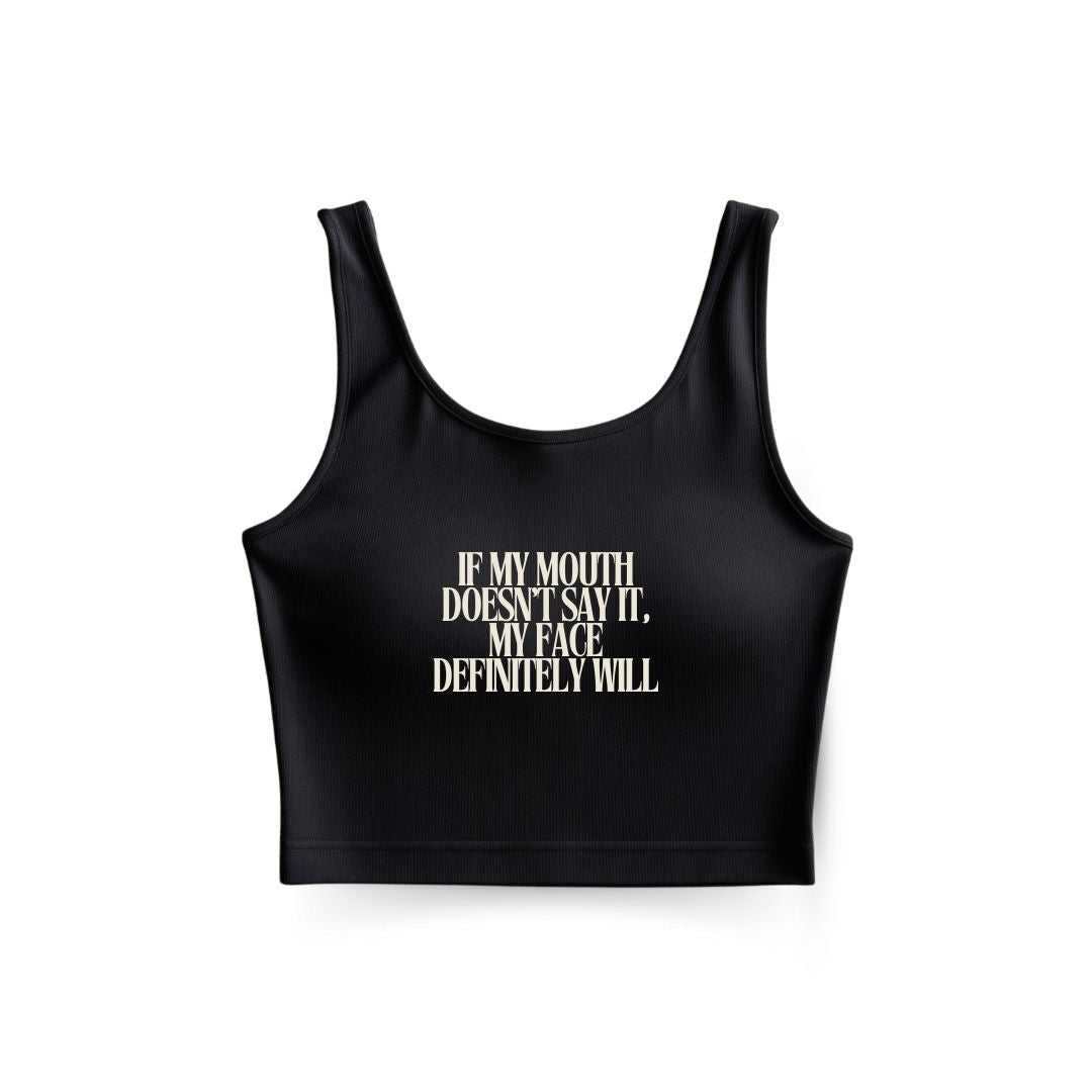 Face says it Tank Top
