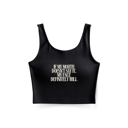Face says it Tank Top