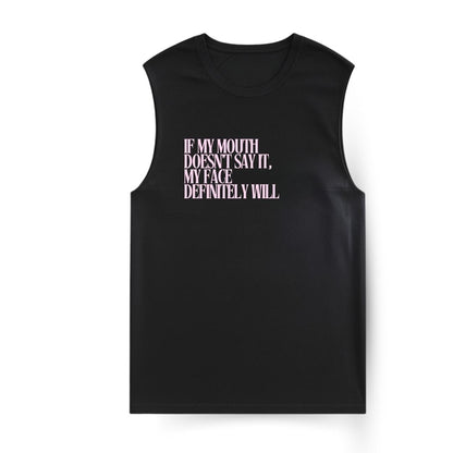 Face says it Sleeveless T-shirt